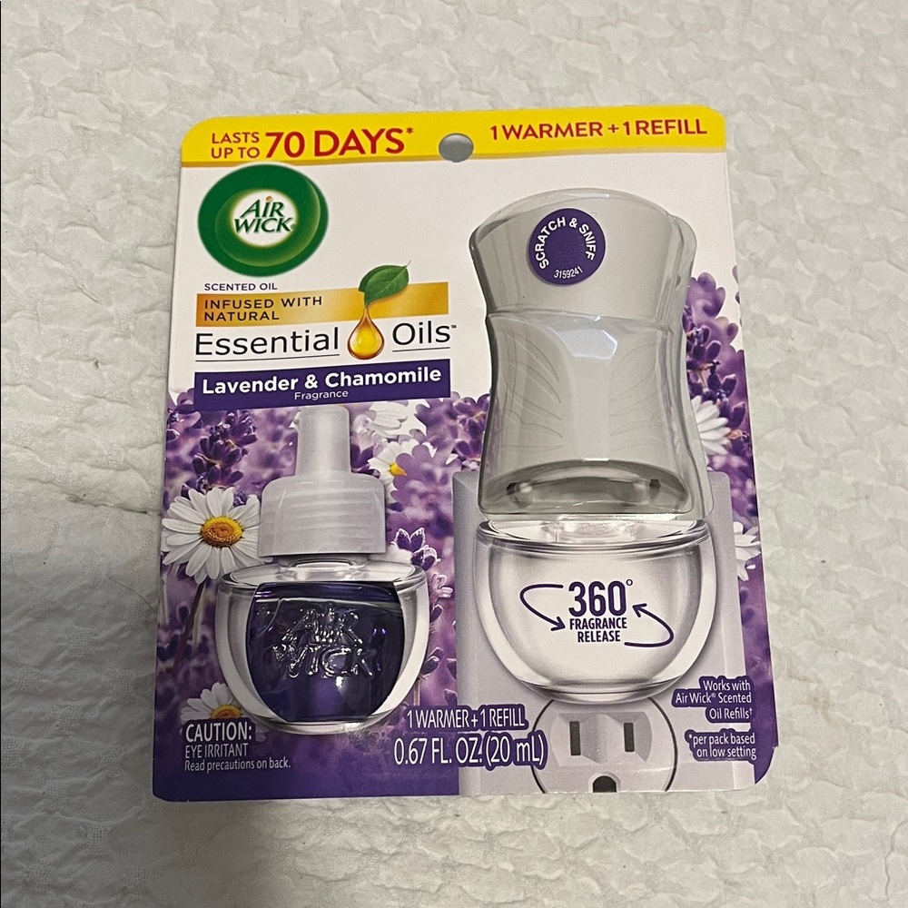 NWT Air Wick Scented Oil Warmer Lavender